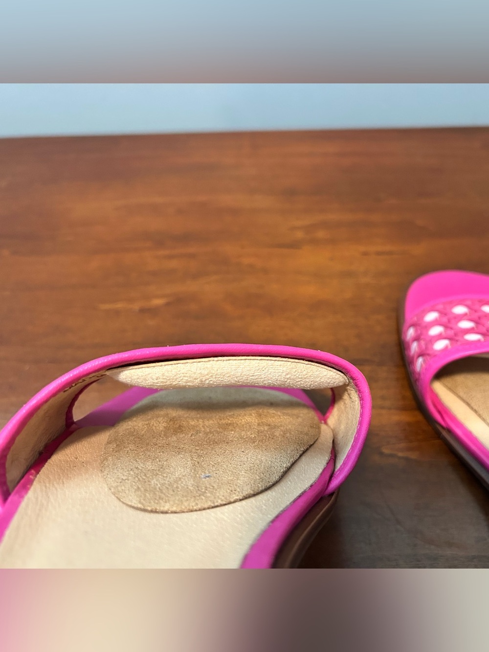 Jack Rogers Hot Pink Woven Slide Sandal size9 - Picture 11 of 12